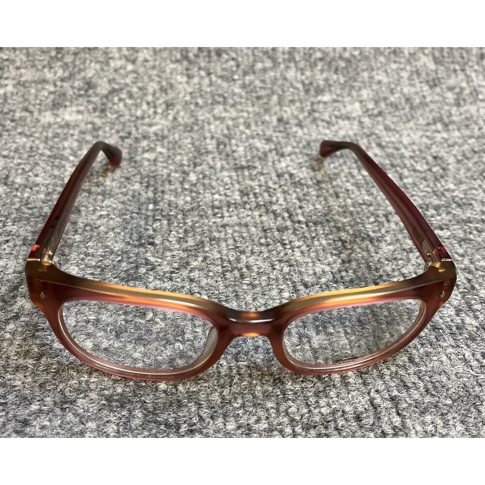 Sama Eyeglasses Frames EM M-VINTAGE ROSE Matte Clear Pink Square 48-19-137